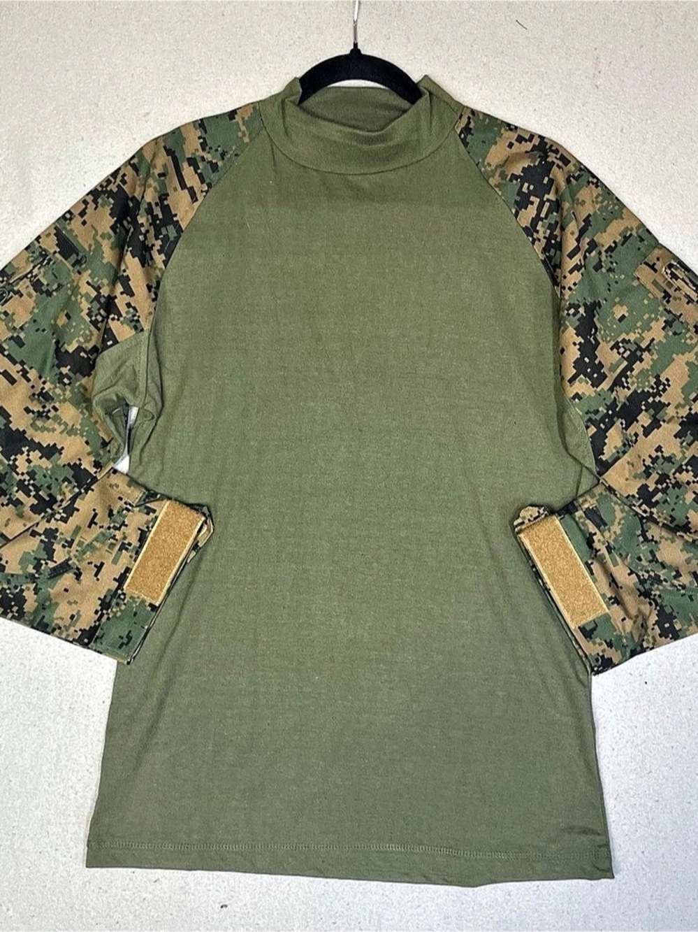 Soldier Gear Tactical Combat Shirt Camo Long Sleeve Size Small